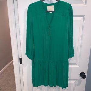 Green Maeve Long Sleeve Dress